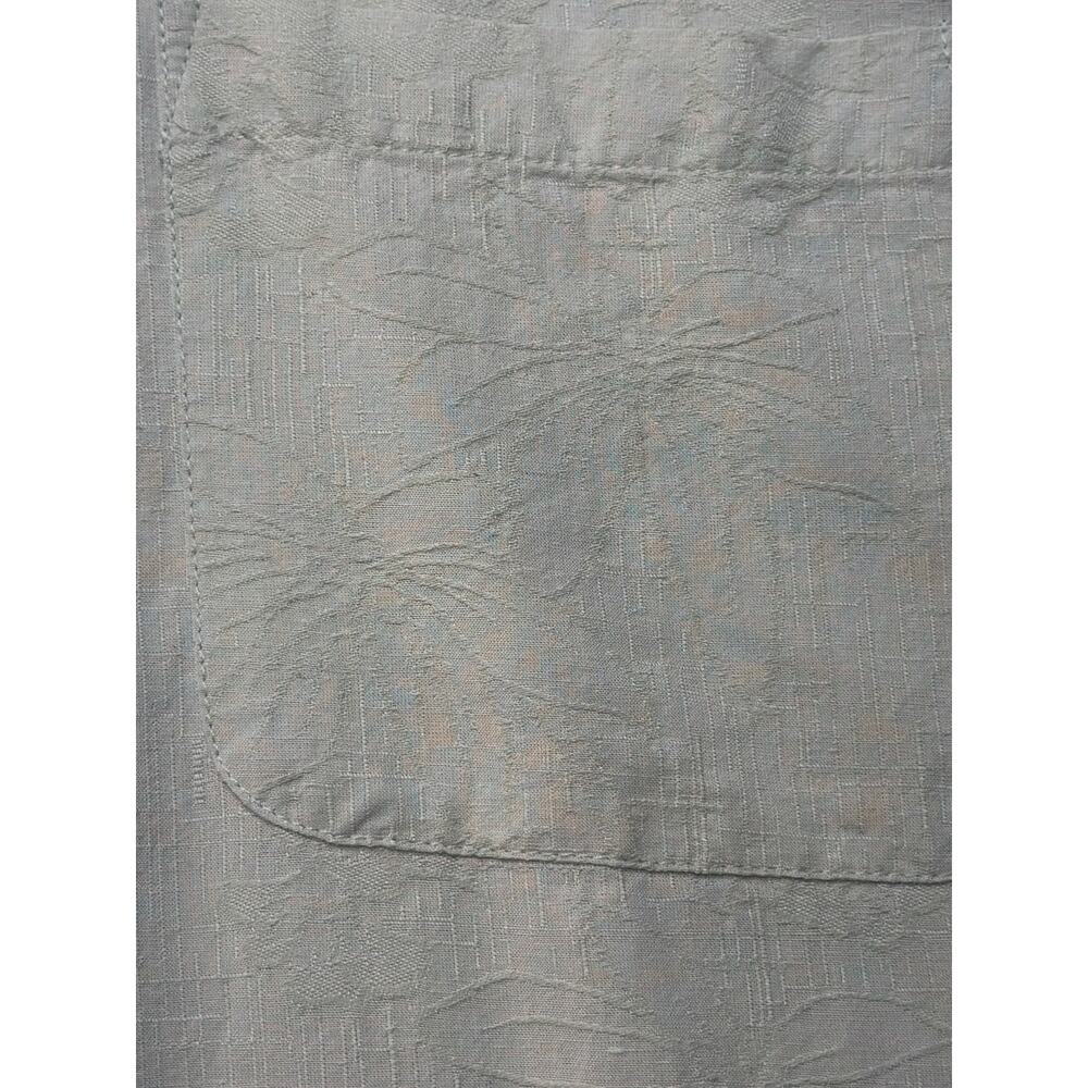 VINTAGE SILK CIRCA 1969 SIZE XXL Yellow Textured Hawaiian Short Sleeve  ButtonUp - Picture 2 of 9